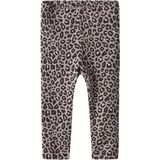 Print Legging - Ribgebreid - All-over Print - Elastische Taille - Regular Fit