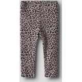 Print Legging - Ribgebreid - All-over Print - Elastische Taille - Regular Fit