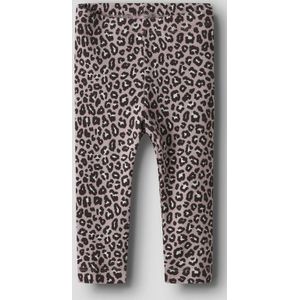 Print Legging - Ribgebreid - All-over Print - Elastische Taille - Regular Fit