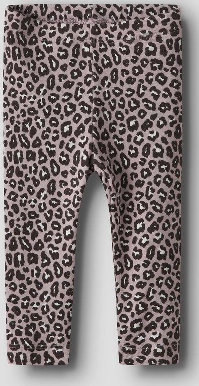 Print Legging - Ribgebreid - All-over Print - Elastische Taille - Regular Fit