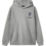 Hoodie - Grijs - Polyester - Soepelvallende Fit