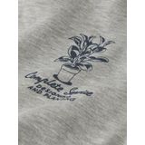 Hoodie - Grijs - Polyester - Soepelvallende Fit