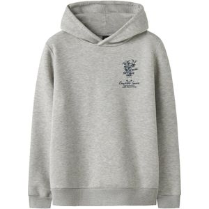 Hoodie - Grijs - Polyester - Soepelvallende Fit