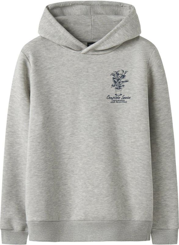 Hoodie - Grijs - Polyester - Soepelvallende Fit