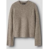 Gebreide Trui - Ronde Hals - Lange Mouwen - Kort - 68% Acryl