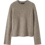Gebreide Trui - Ronde Hals - Lange Mouwen - Kort - 68% Acryl