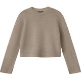 Gebreide Trui - Ronde Hals - Lange Mouwen - Kort - 68% Acryl