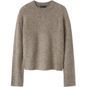 Gebreide Trui - Ronde Hals - Lange Mouwen - Kort - 68% Acryl