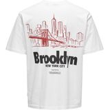 ONS - Keane - T-shirt - Motiefprint - Jersey - Halve Mouw - Losse Pasvorm