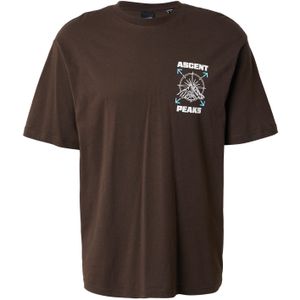 T-shirt - Text Print - Jersey - Ronde Hals - Halve Mouw