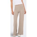 Onpseren - Loose Fit Broek - High Waist - Wijde Pijpen - Ribstof - Vrije Tijd