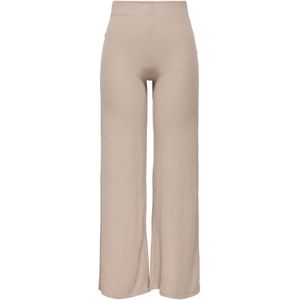 Onpseren - Loose Fit Broek - High Waist - Wijde Pijpen - Ribstof - Vrije Tijd