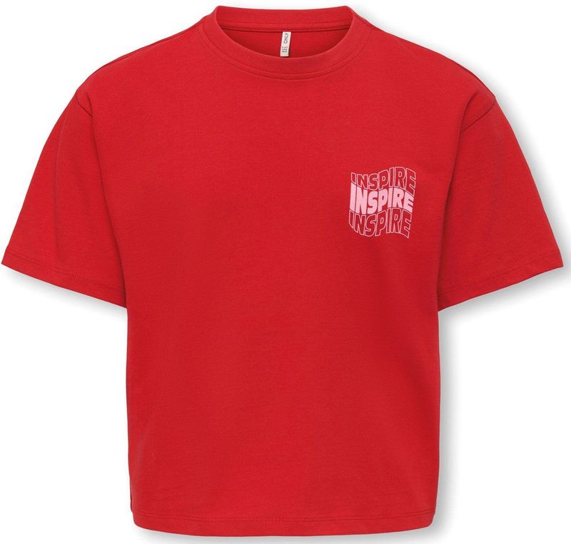 KIDS ONLY GIRL - T-shirt - Wit - 100% Katoen - Korte Mouwen