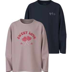 Name It - NKFVEEN 2P LS RLX TOP - Shirt met Lange Mouwen - Burnished Lilac