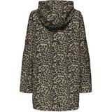 Only - Bruin Dessin - Dames Regenjas - Polyester - Waterafstotend
