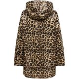 Only - Bruin Dessin - Dames Regenjas - Polyester - Waterafstotend