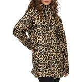 Only - Bruin Dessin - Dames Regenjas - Polyester - Waterafstotend