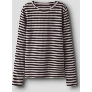 T-shirt - Ribgebreid - Lange Mouwen - Slim Fit