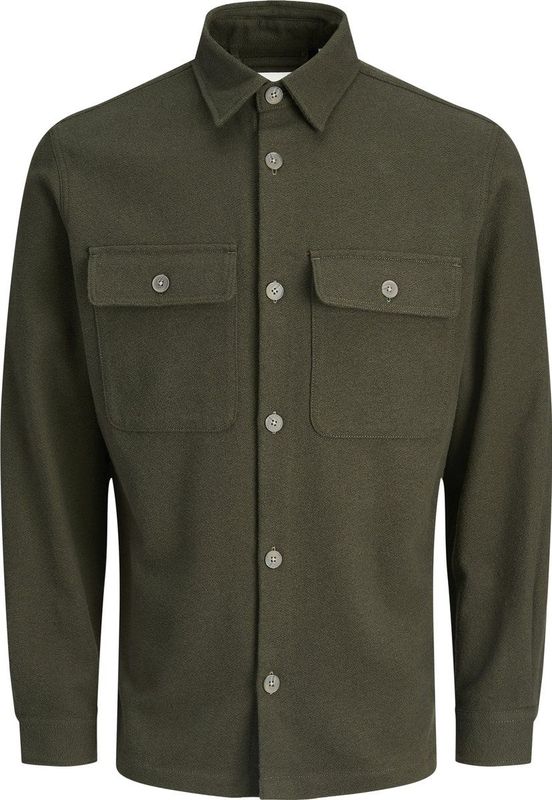 Jack & Jones - Jprrayle - Overhemd - Peat - 100% Biologisch Katoen