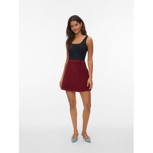 VERO MODA - VMKATA - Mini Rok - Rood - Corduroy