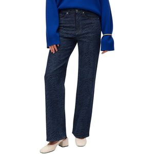 Vero Moda - Tessa High Rise Wide Pattern Mix - Jeans - Blauw - Wide Leg Fit