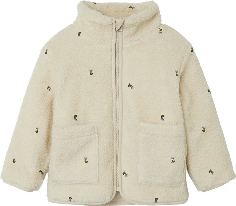 Name It - Magot Teddy Jas - Fog Flower - 100% Polyester