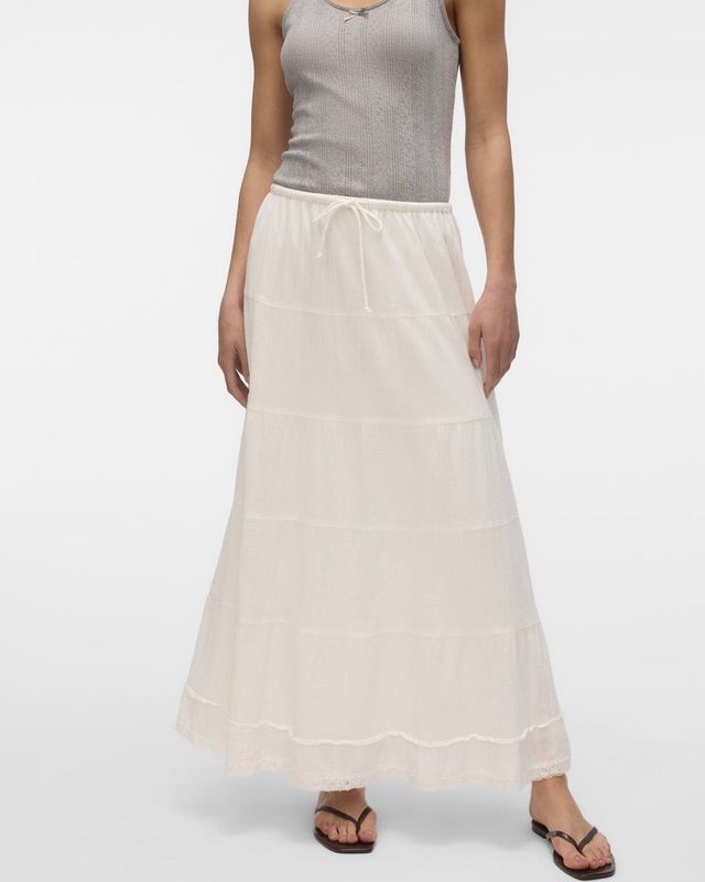 Vmclementine - High Waist - Lange Rok - Maxi Lengte