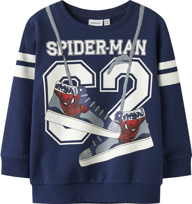 NAME IT Nmmadam Spider Nreg Sweat Bru Mar, Blueprint, 98