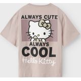 Hello Kitty - T-shirt - Jersey - Korte Mouwen - Rubberen Print