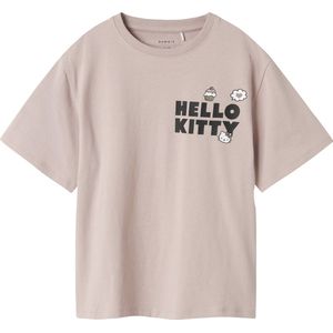 Hello Kitty - T-shirt - Jersey - Korte Mouwen - Rubberen Print