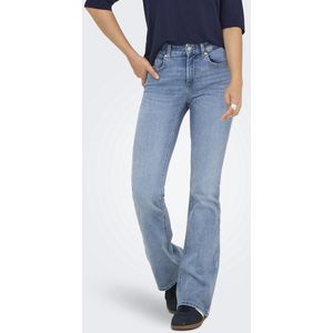 Jeans - Light Blue Denim - 92% Katoen - Uitlopend Pijpbelijning