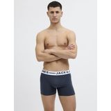 JACK & JONES - SENSE - Boxershorts - Navy / Lichtgrijs / Rood / Wit - 3 Pack