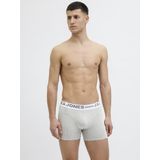 JACK & JONES - SENSE - Boxershorts - Navy / Lichtgrijs / Rood / Wit - 3 Pack