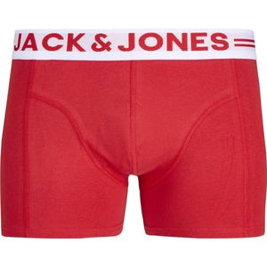 JACK & JONES - SENSE - Boxershorts - Navy / Lichtgrijs / Rood / Wit - 3 Pack