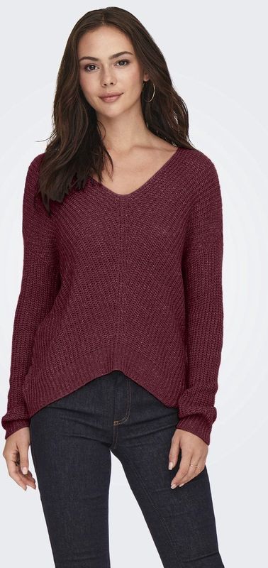 JDY - Gebreide Pullover - V-Hals - Lange Mouwen