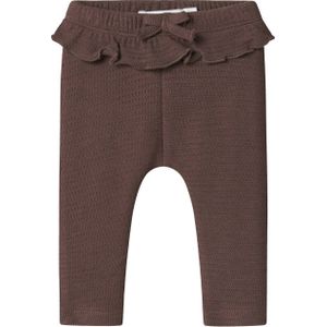NAME IT - BABY - Legging - Bruin - 100% Katoen - Elastische Tailleband