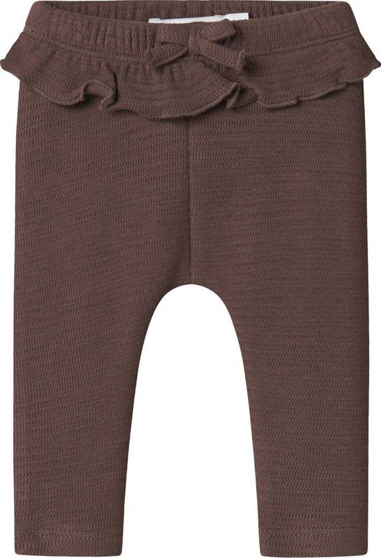 NAME IT - BABY - Legging - Bruin - 100% Katoen - Elastische Tailleband
