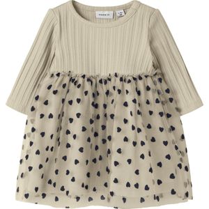 Tule Jurk - Jersey - Lange Mouwen - Regular Fit