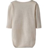 Name It - Note Romper - Peyote Melange - Romper - Lange Mouwen - Drukknoopsluiting