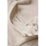 Name It - Note Romper - Peyote Melange - Romper - Lange Mouwen - Drukknoopsluiting