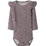 NAME IT BABY - Romper - Paars - Lange Mouwen - Ronde Hals