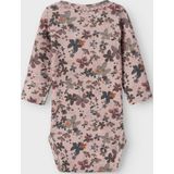 Lange Mouwen Romper - Body - Zacht - Ribgebreide Stof - Verticaal Gestreept Patroon