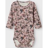 Lange Mouwen Romper - Body - Zacht - Ribgebreide Stof - Verticaal Gestreept Patroon