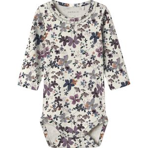 Name It - Baby Body - Katoenen Rib Kwaliteit - Lange Mouwen - All-over Print