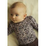 Lange Mouwen Romper - Body - Ribgebreide Stof - Verticaal Gestreept Patroon