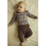 Lange Mouwen Romper - Body - Ribgebreide Stof - Verticaal Gestreept Patroon