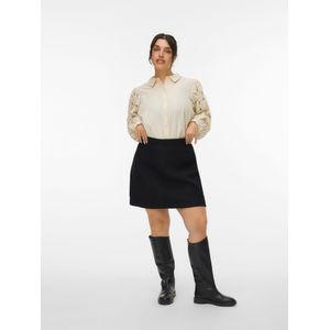 VERO MODA CURVE - Vmcfortuneallison - Jupe Courte - Zwart - Taille Plus