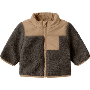 NAME IT - Teddy - Jas - Lichte Stof - Hoge Opstaande Kraag - Lange Mouwen