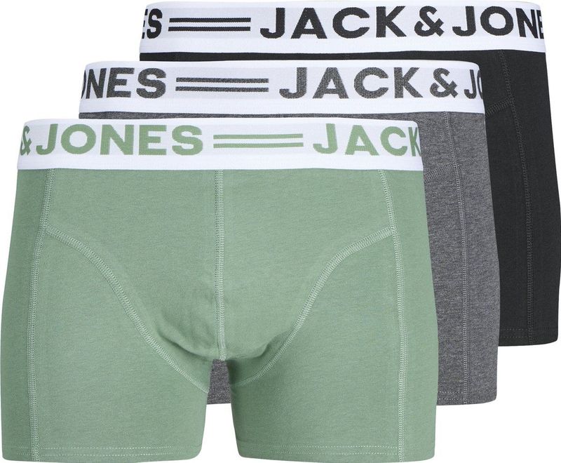 Jack & Jones - SENSE - Boxershorts - Multicolor - Biologisch Katoen - 3-Pack