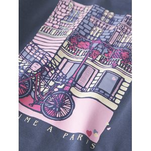 NAME IT MINI - Longsleeve - Donkerblauw - Met Backprint